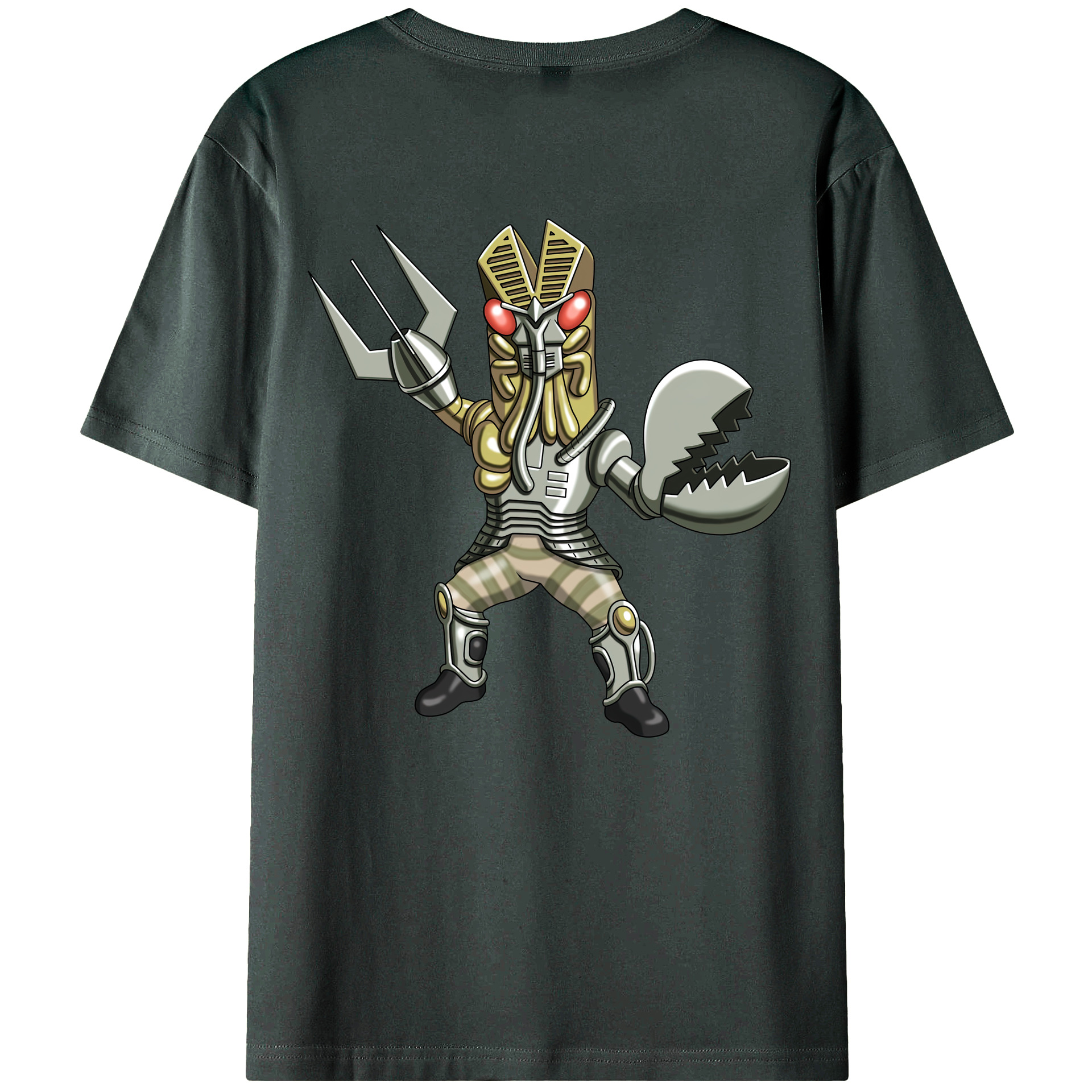 （画像用） ウルトラマン Ultraman 綿100％ メンズ半袖Tシャツ（バックプリント） 通気性